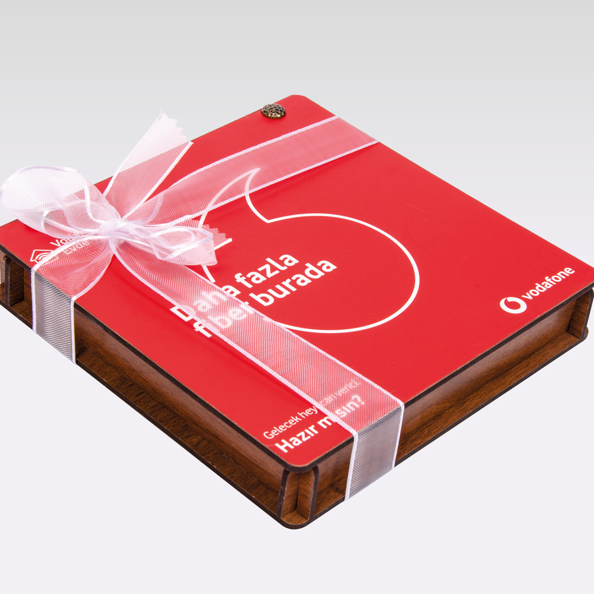 Coffret En Bois | 27 carrés chocolats personnalisés