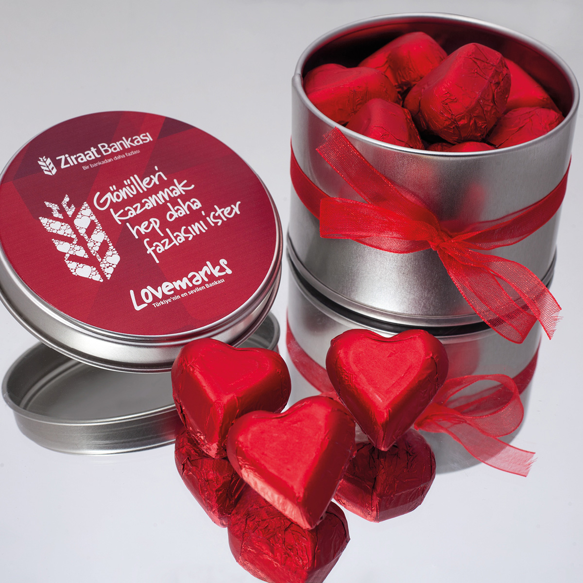 Boite Luxe Personnalisee | 10 cœurs en chocolats
